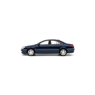 Peugeot 607 3.0 V6 Phase 2 Blue Montebello 2008 OttO mobile 1:18 Resinemodell (Türen, Motorhaube... nicht zu öffnen!)